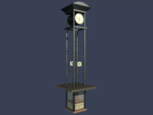 Little Rock Tower 3d model