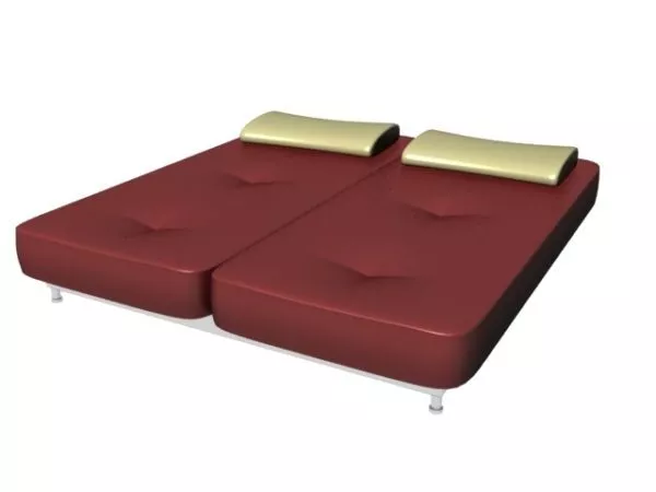Metal Frame Platform Bed 3d model Metal Frame Platform Bed 3d model
