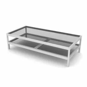 Metal Legs Coffee Table Furniture 3d model