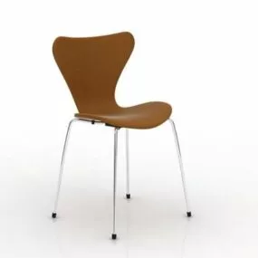 Metal Legs Dining Chair 3d model