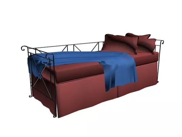 Metal Sofa Bed 3d model Metal Sofa Bed 3d model