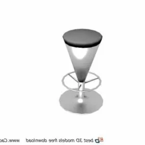 Furniture Metal Stainless Steel Bar Stool 3d model