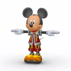 Cartoon Mickey Mouse Character 3d model