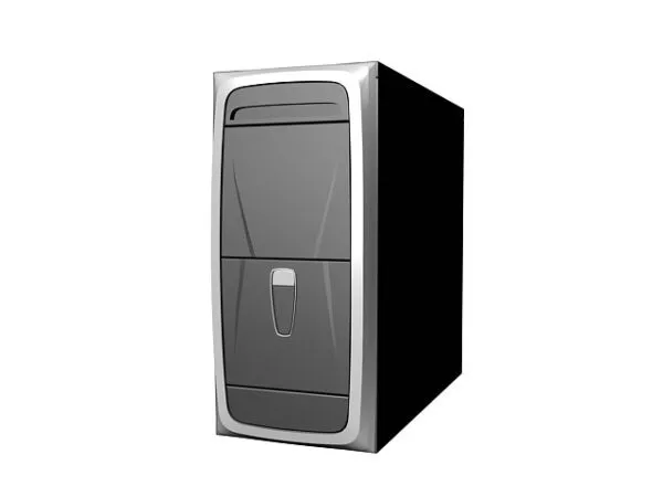 Micro Atx Desktop Case 3d model Micro Atx Desktop Case 3d model