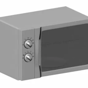 Microwave Oven With Grill Rack 3d model