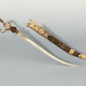 Middle Eastern Sword 3d model