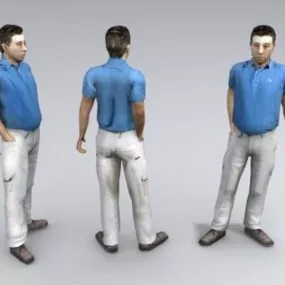 Middle Age Man 3d model