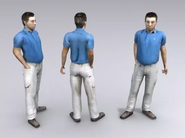 Middle Age Man 3d model Middle Age Man 3d model