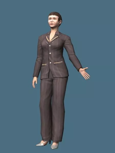 Middle Aged Business Woman Rigged 3d model Middle Aged Business Woman Rigged 3d model