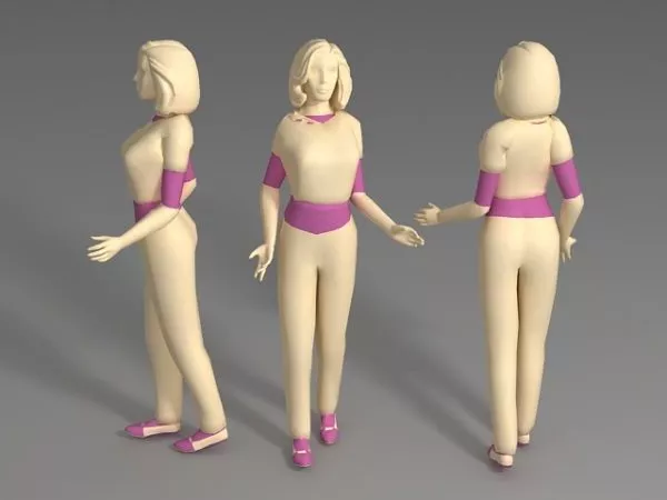 Middle Aged Woman 3d model Middle Aged Woman 3d model