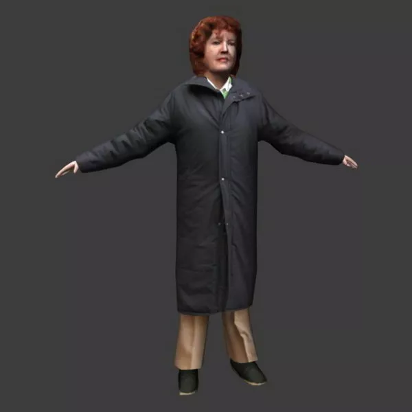 Woman Relax Sitting Pose 3d model
