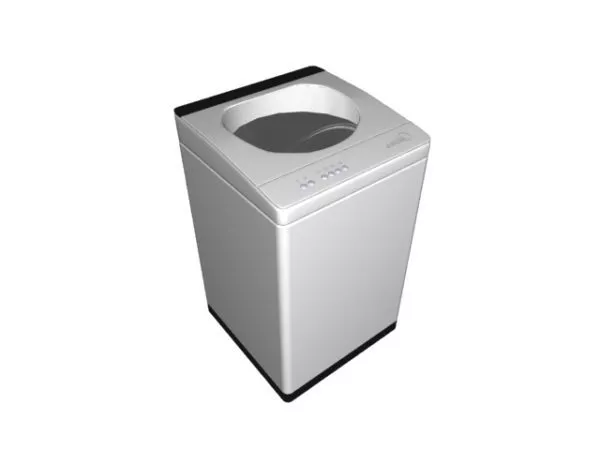 Washing Machine White Color 3d model