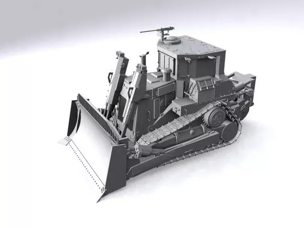 Military Bulldozer 3d model Military Bulldozer 3d model