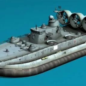 Military Hovercraft 3d model