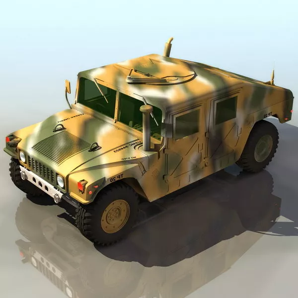 Hummer H1 Suv Car 3d model