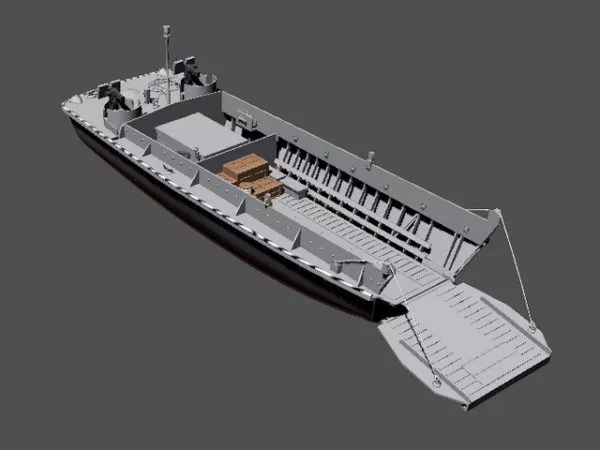 Military Landing Craft 3d model Military Landing Craft 3d model