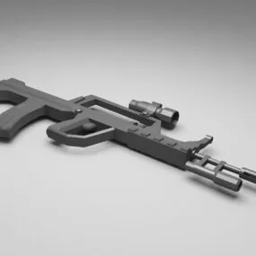 Military Assault Rifle 3d model