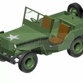 Car Military Jeep 3d model