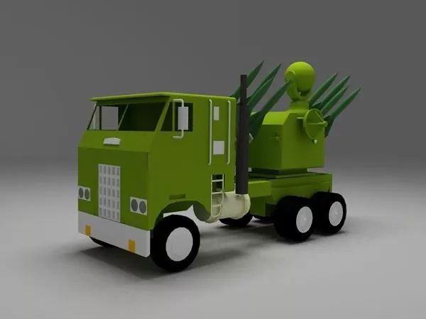 China Df31 Ballistic Missile 3d model