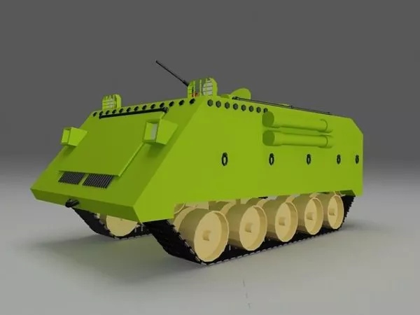 Military Wheeled Armored Vehicle 3d model Military Wheeled Armored Vehicle 3d model