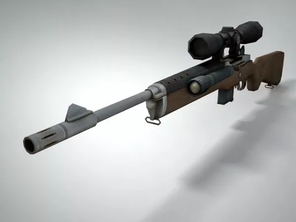 Charleville Rifle 1777 Gun 3d model