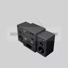 Mini Desktop Stereo 3d model