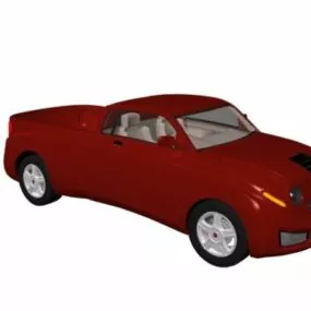 Mini Pickup Truck Car 3d model