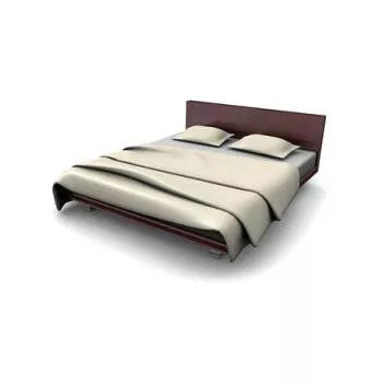 Minimalist Double Bed 3d model Minimalist Double Bed 3d model