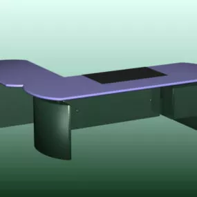 Minimalist Office Table 3d model