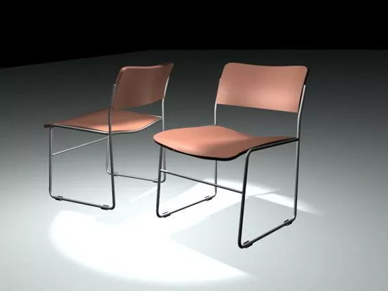 Minimalist Restaurant Chair 3d model Minimalist Restaurant Chair 3d model