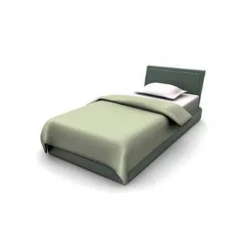 Minimalist Single Bed 3d model Minimalist Single Bed 3d model