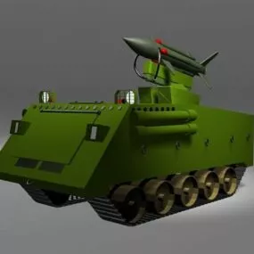 Missile Launcher Anti-tank Vehicle 3d model