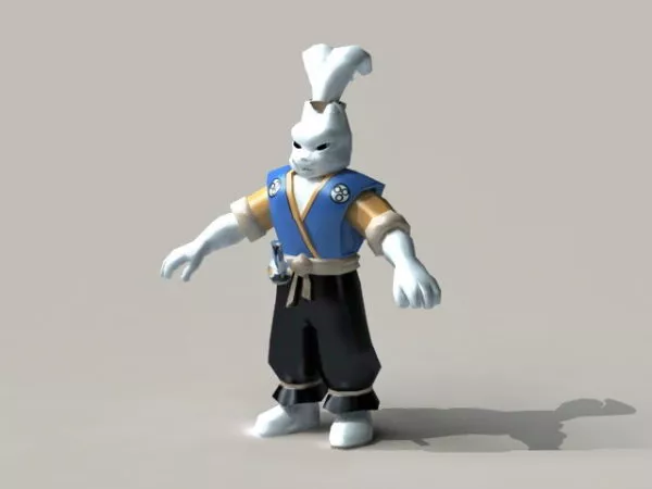 Rabbit Mask Character 3d model