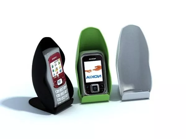 Mobile Phones And Phone Holders 3d model Mobile Phones And Phone Holders 3d model
