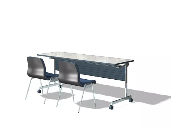 Mobile Reception Table Chairs 3d model Mobile Reception Table Chairs 3d model