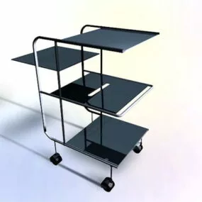 Mobile Work Table 3d model