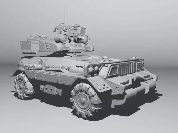 Modern Armoured Fighting Vehicle 3d model Modern Armoured Fighting Vehicle 3d model
