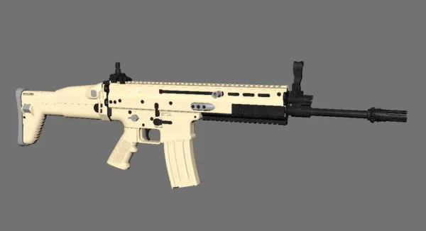 Modern Assault Rifle 3d model Modern Assault Rifle 3d model