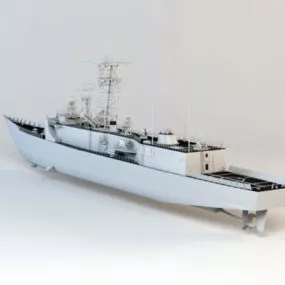 Modern Battleship 3d model