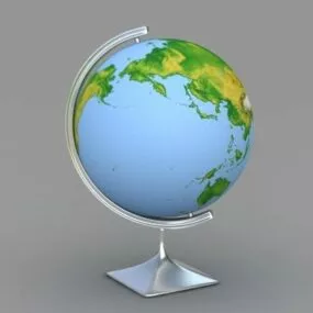 Modern Desktop World Globe 3d model