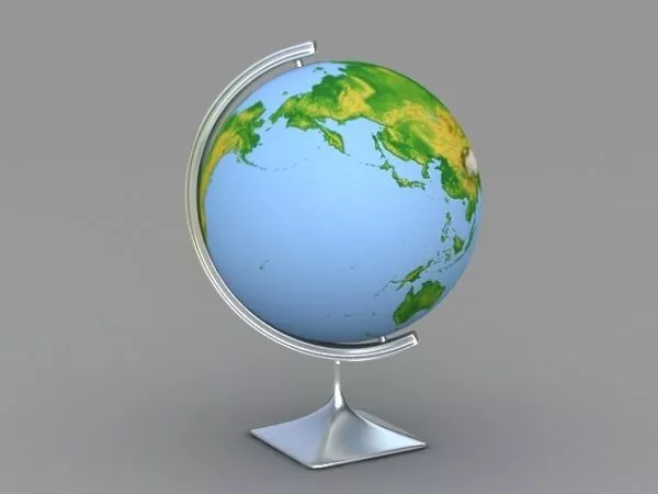 Modern Desktop World Globe 3d model Modern Desktop World Globe 3d model