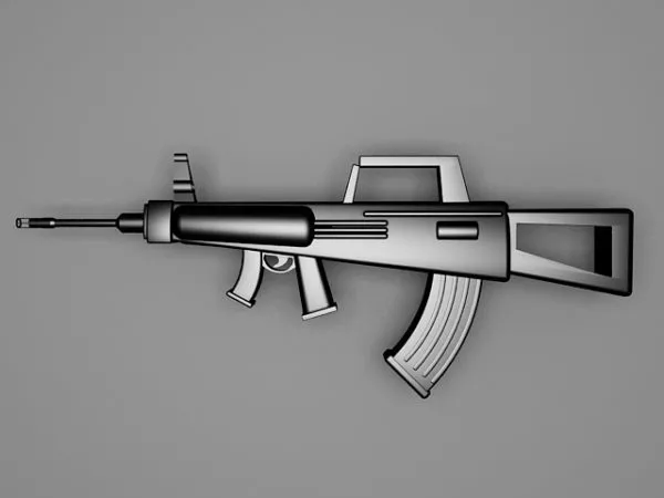 Modern Assault Rifle 3d model Modern Assault Rifle 3d model