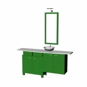 Modern Bathroom Cabinet 3d model