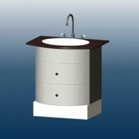 Modern Bathroom Vanity 3d model