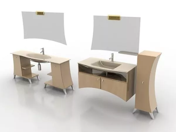 Modern Bathroom Washstand 3d model Modern Bathroom Washstand 3d model