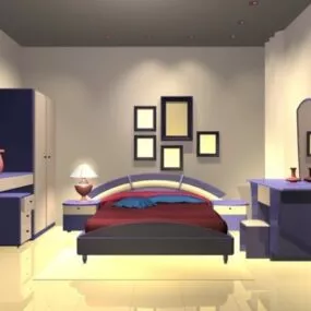 Modern Bedroom Design 3d model