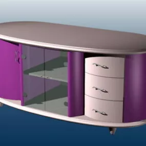 Modern Console Cabinet 3d model