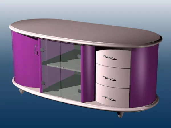 Modern Console Cabinet 3d model Modern Console Cabinet 3d model