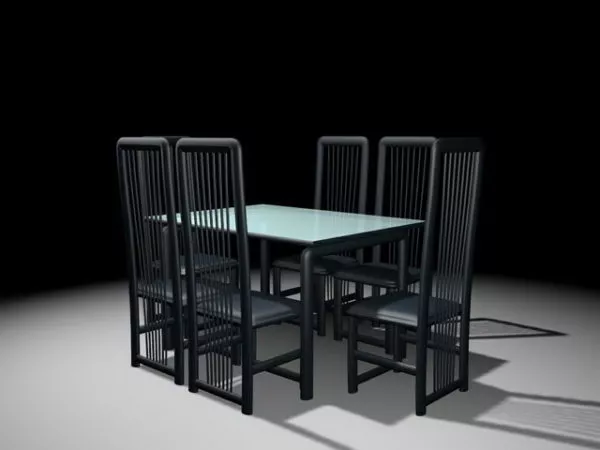 Modern Dining Room Sets 3d model Modern Dining Room Sets 3d model