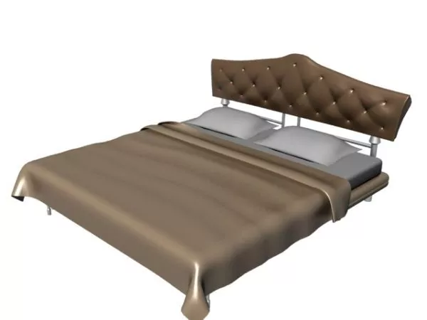 Modern Double Size Bed 3d model Modern Double Size Bed 3d model
